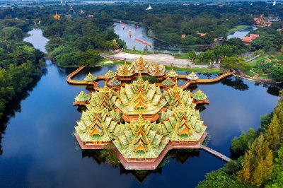 Geniet van de schoonheid van Bangkok